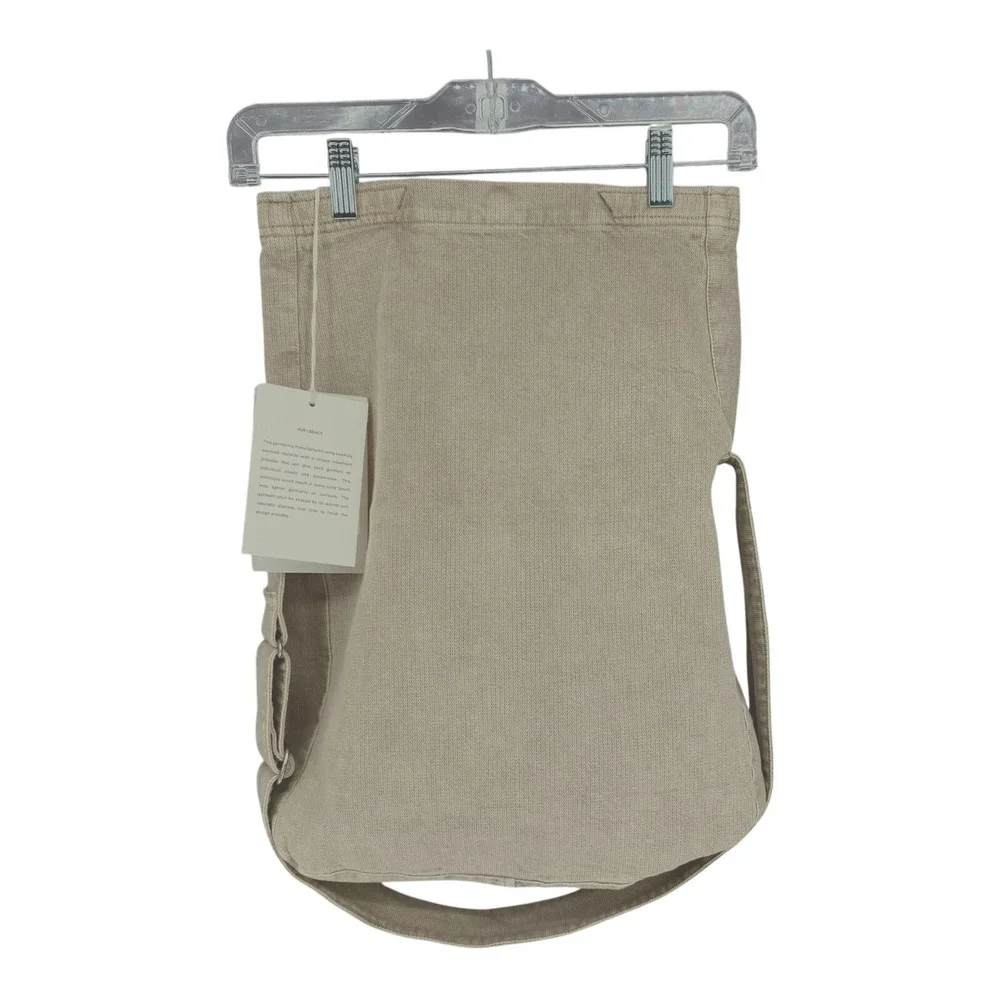 Our Legacy Sling Shoulder Bag Beige Organic Cotton Adjustable Strap NEW
